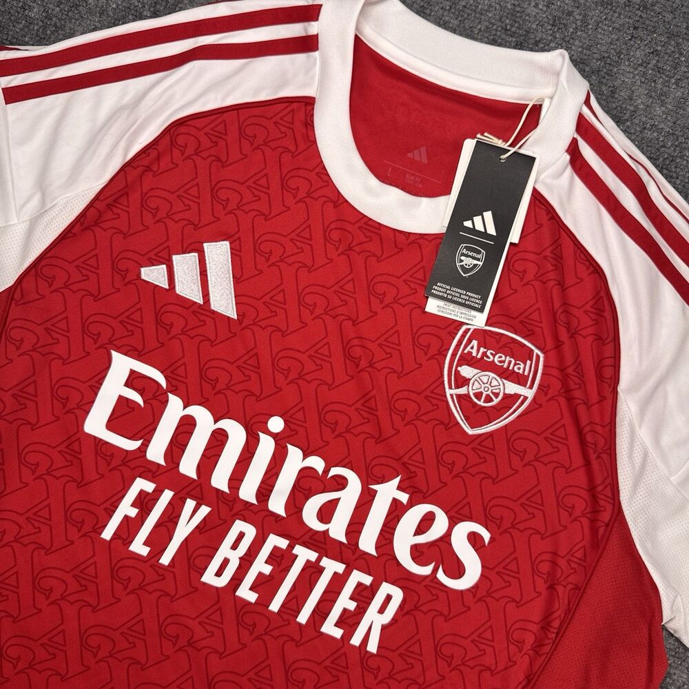 NWT Authentic Adidas Arsenal 2025/26 Home Soccer Jersey L JI9517